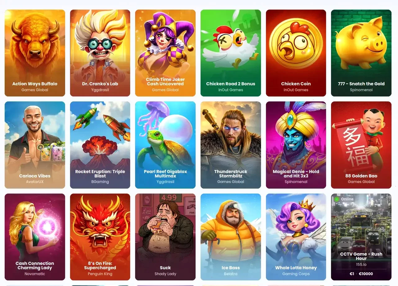 Игровой интерфейс казино Флип